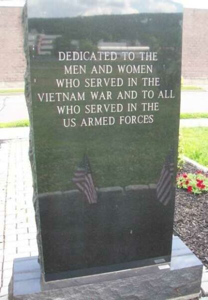 PLYMOUTH VIETNAM VETERANS MEMORIAL BACK