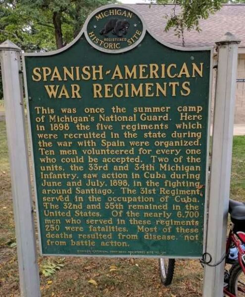 SPANISH-AMERICAN WAR REGIMENTS MEMORIAL MARKER