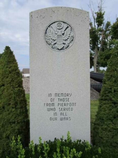 PIERPONT ALL WARS MEMORIAL