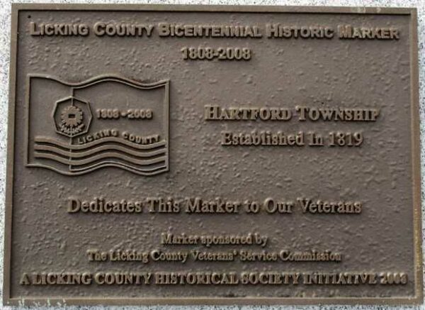 LICKING COUNTY VETERANS MEMORIAL PLAQUE