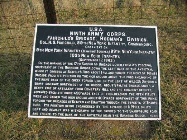 NINTH ARMY CORPS WAR MEMORIAL PLAQUE V