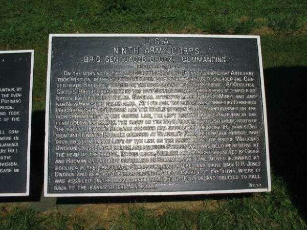 NINTH ARMY CORPS WAR MEMORIAL PLAQUE IV