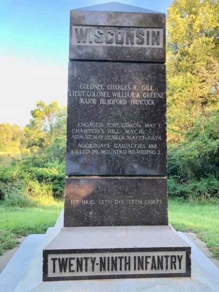 WISCONSIN TWENTY-NINTH INFANTRY WAR MEMORIAL