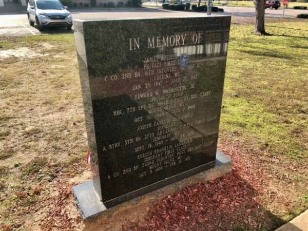 COVINGTON COUNTY VIETNAM VETERANS MEMORIAL BACK