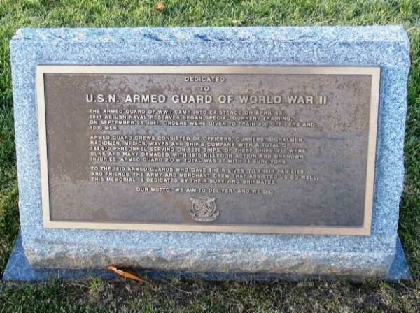 U.S.N. ARMED GUARDS OF WORLD WAR II MEMORIAL