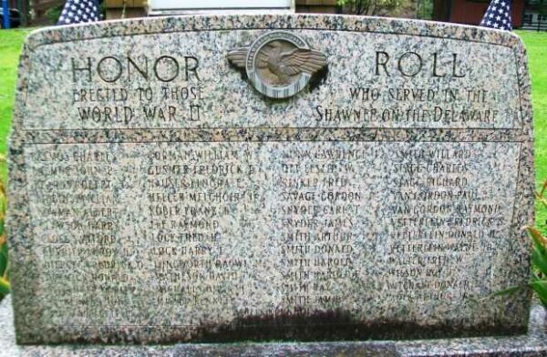 SHAWNEE ON THE DELAWARE WORLD WAR II MEMORIAL