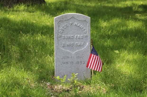 MOSES P HANSON MEMORIAL CEMETERY STONE