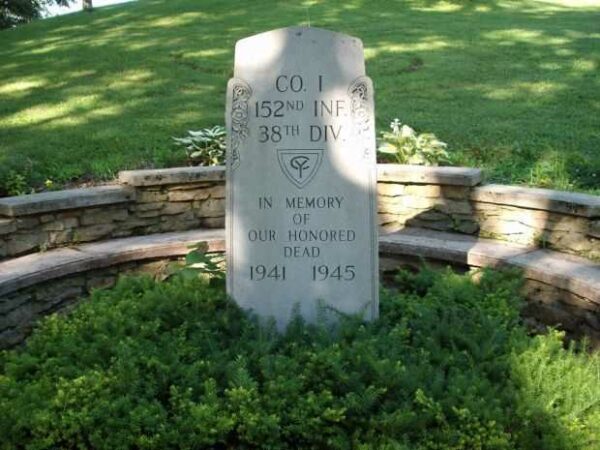 CO. I 152ND INF. 38TH DIV. WAR MEMORIAL