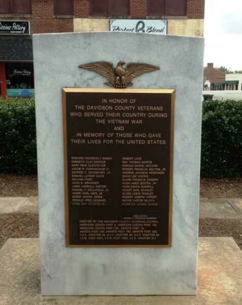 DAVIDSON COUNTY VIETNAM VETERANS MEMORIAL