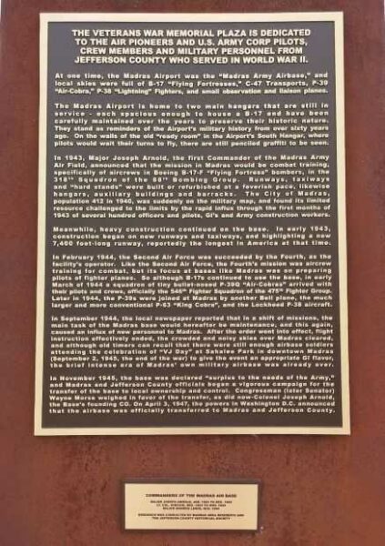 THE VETERANS WAR MEMORIAL PLAZA PLAQUE A