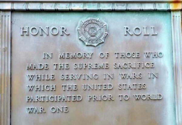 ASHE COUNTY WAR VETERANS MEMORIAL PLAQUE A