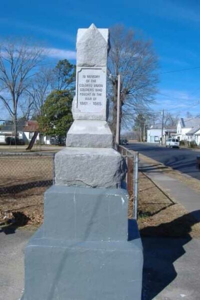 CIVIL WAR COLORED UNION SOLDIERS MEMORIAL