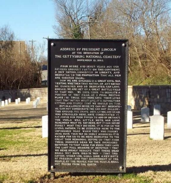 SALISBURY NATIONAL CEMETERY GETTYSBURG ADDRESS MEMORIAL PLAQUE