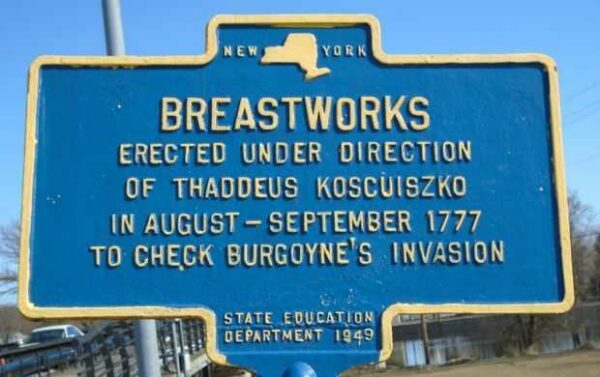 BREASTWORKS REVOLUTIONARY WAR MEMORIAL MARKER II