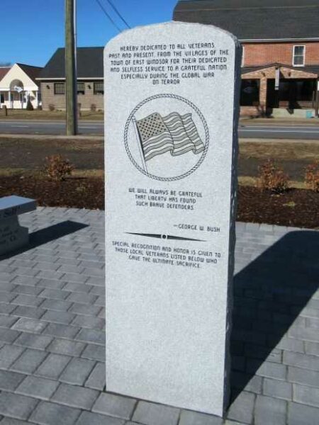 EAST WINDSOR VETERANS MEMORIAL HONOR ROLL PANEL H