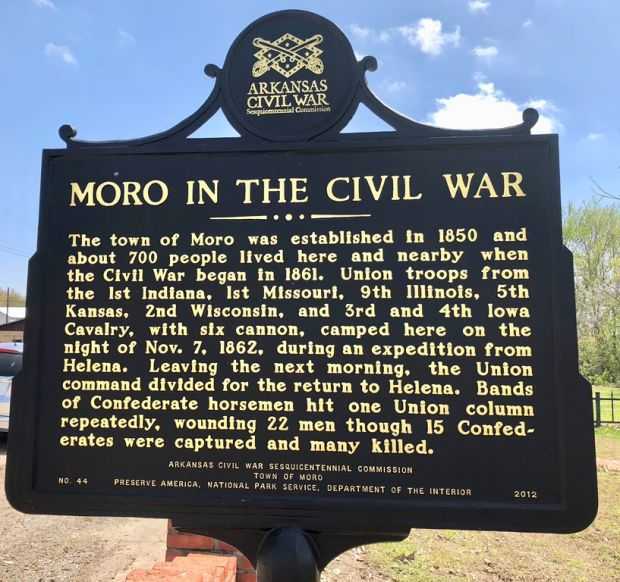 MORO IN THE CIVIL WAR MEMORIAL MARKER