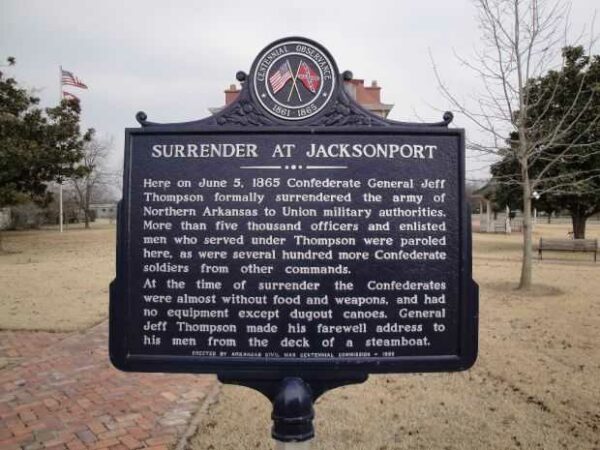 SURRENDER AT JACKSONPORT WAR MEMORIAL MARKER