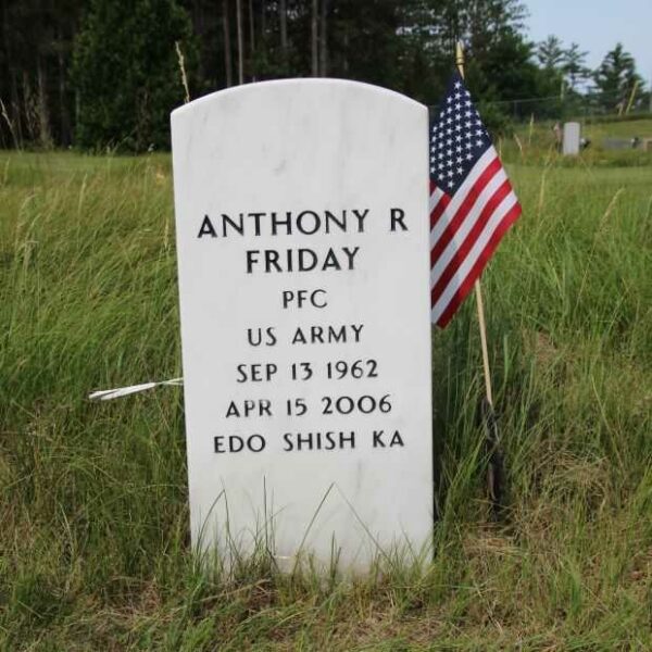 ANTHONY R FRIDAY MEMORIAL CEMETERY STONE