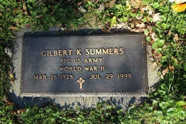 GILBERT K SUMMERS MEMORIAL CEMETERY STONE