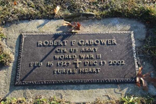 ROBERT F GABOWER MEMORIAL CEMETERY STONE