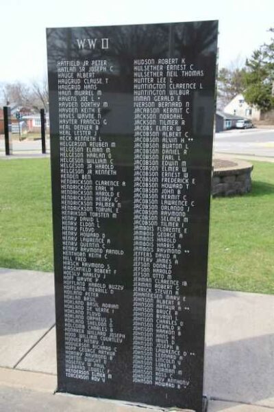VIROQUA AREA VETERANS MEMORIAL PANEL P