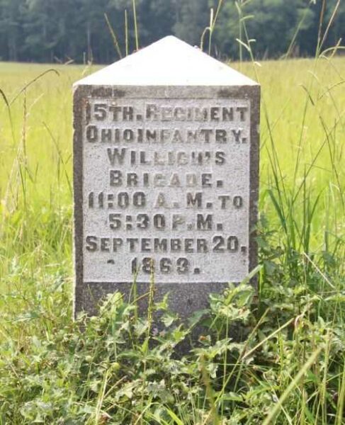 15TH. REGIMENT OHIO INFANTRY WAR MEMORIAL