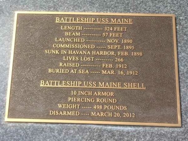 DEADWOOD SPANISH-AMERICAN WAR VETERANS MEMORIAL PLAQUE B