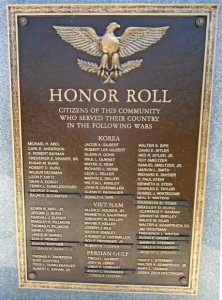 EAST PROSPECT WAR VETERANS MEMORIAL PLAQUE B