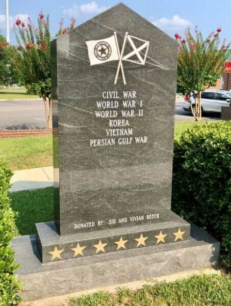 WASHINGTON COUNTY, AL VETERANS MEMORIAL BACK