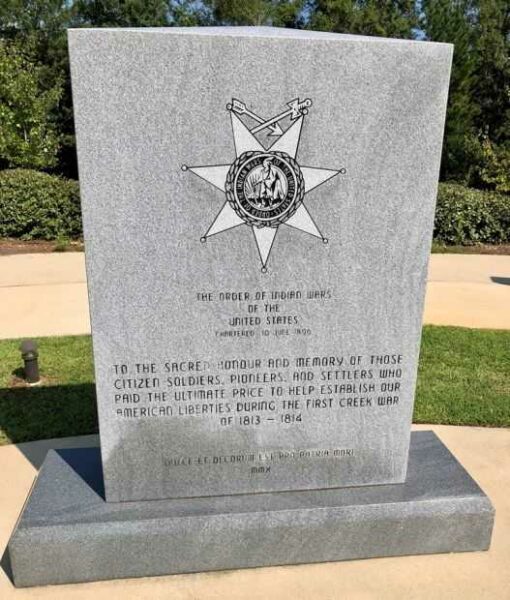 BALDWIN COUNTY FIRST CREEK WAR MEMORIAL BACK