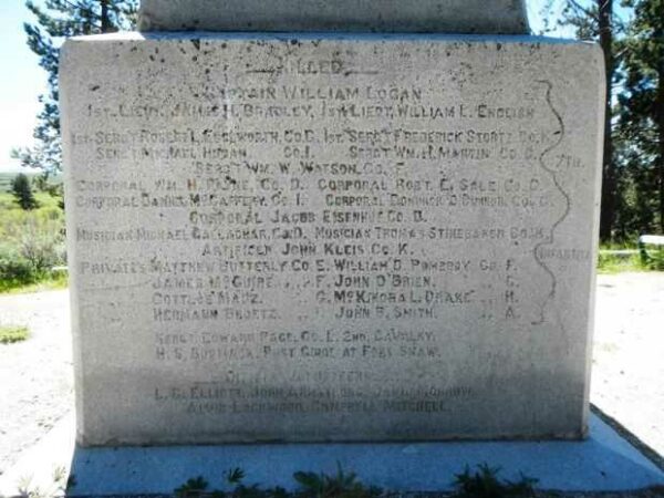 BIG HOLE NATIONAL BATTLEFIELD MEMORIAL STONE C