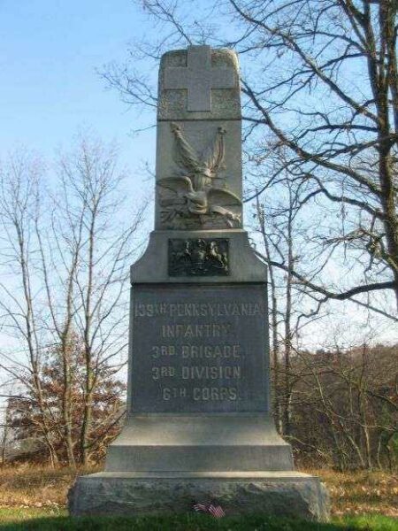 139TH PENNSYLVANIA INFANTRY WAR MEMORIAL