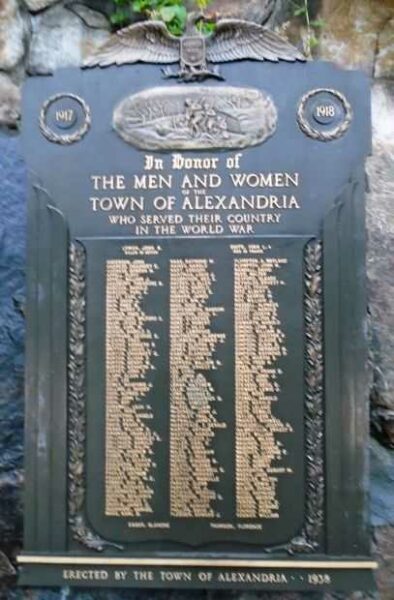 TOWN OF ALEXANDRIA WORLD WAR MEMORIAL