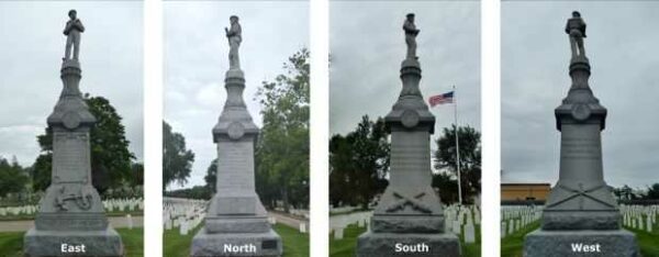 MARYLAND NAVAL MONUMENT STATUE ALL SIDES