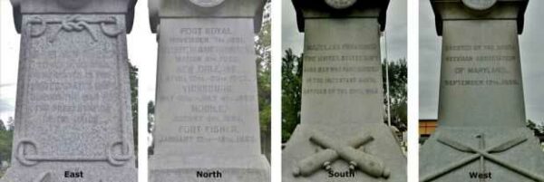 MARYLAND NAVAL MONUMENT ALL SIDES