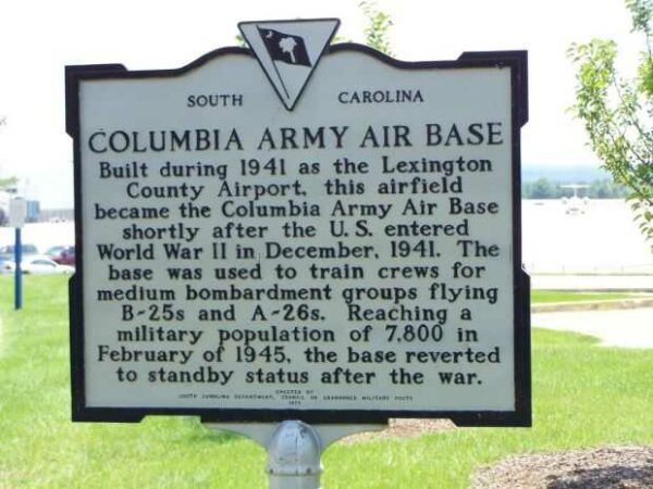 COLUMBIA ARMY AIR BASE MEMORIAL MARKER
