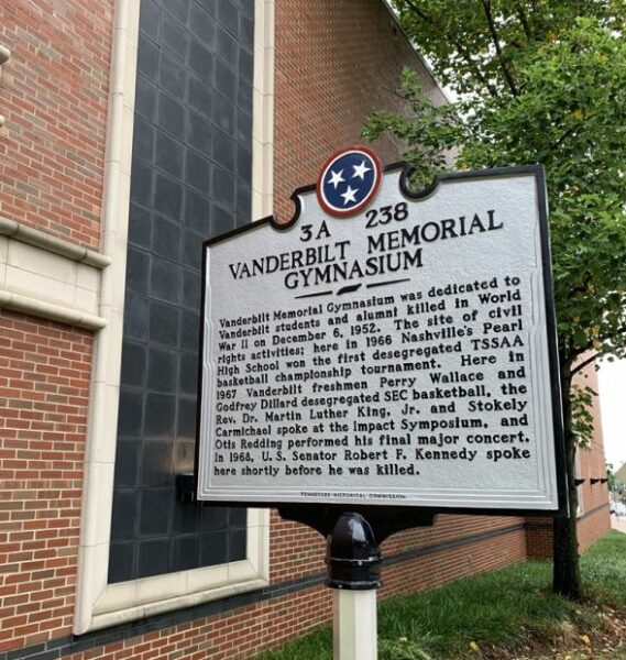 VERDERBILT MEMORIAL GYMNASIUM MARKER