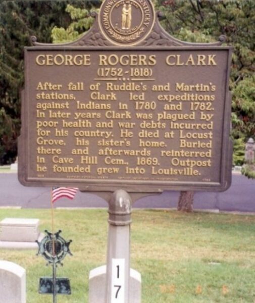 GEORGE ROGERS CLARK WAR MEMORIAL MARKER
