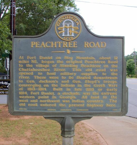 PEACHTREE ROAD MEMORIAL MARKER
