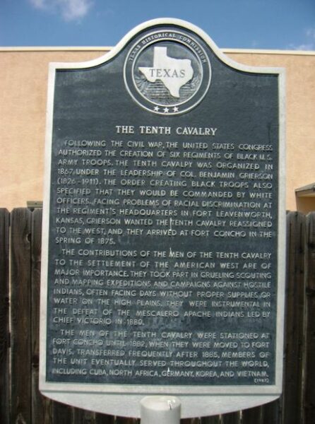 THE TENTH CAVALRY MEMORIAL MARKER