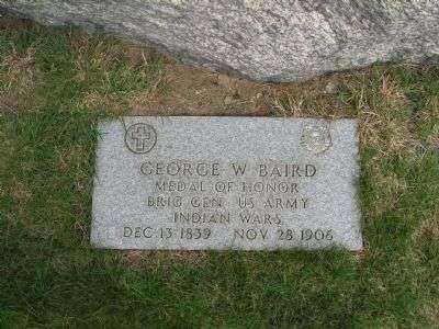 GEORGE W. BAIRD MEMORIAL PLAQUE