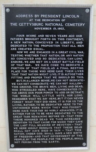 MIMS ADDRESS BY PRESIDENT LINCOLN MEMORIAL PLAQUE