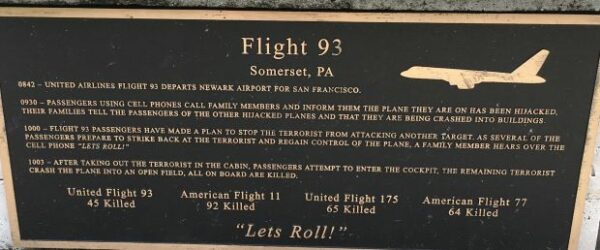 ELKS CLUB #2709 SEPTEMBER 11, 2001 WAR MEMORIAL PLAQUE B
