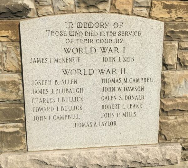 IN MEMORY OF FROSTBURG WAR VETERANS MEMORIAL HONOR ROLL STONE