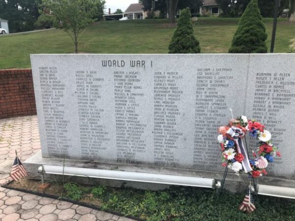 V.F.W. POST 10502 WAR VETERANS MEMORIAL PANEL A