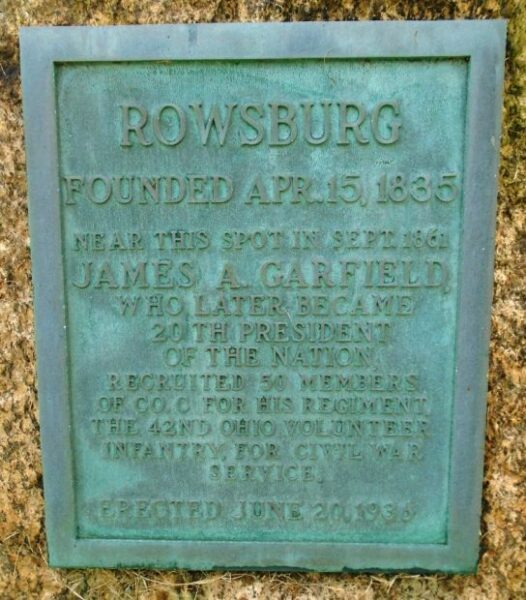 ROWSBURG WAR MEMORIAL PLAQUE