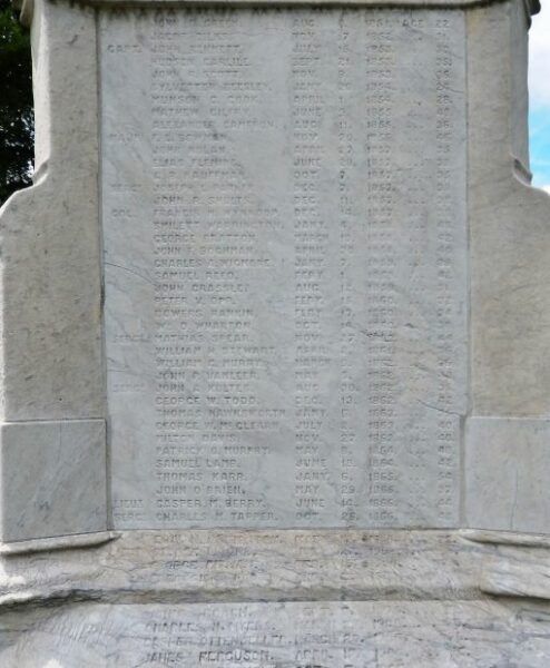 PHILADELPHIA NATIONAL CEMETERY MEXICAN WAR MONUMENT STONE E