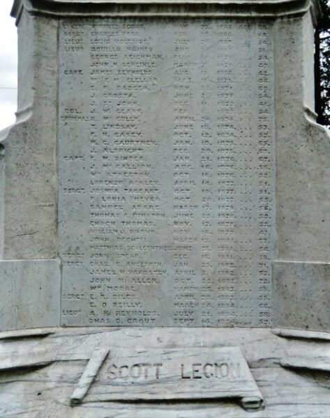 PHILADELPHIA NATIONAL CEMETERY MEXICAN WAR MONUMENT STONE C