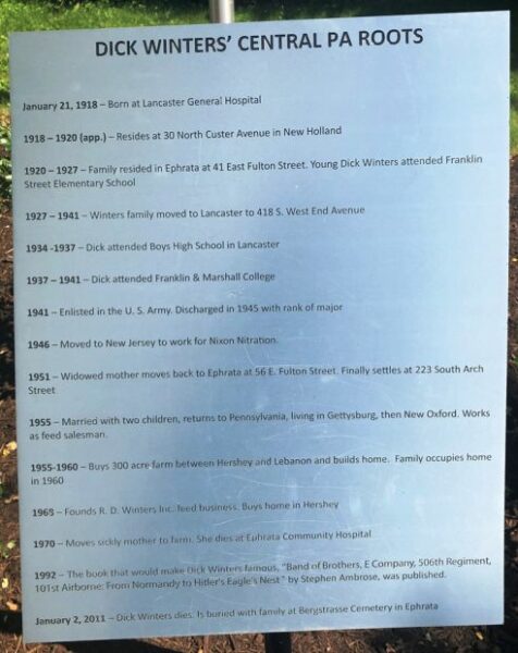 EPHRATA’S VETERANS’ PLAZA MEMORIAL PLAQUE E