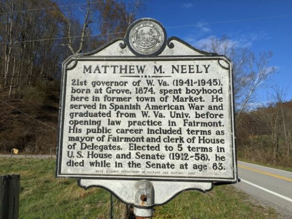 MATTHEW M. NEELY MEMORIAL MARKER
